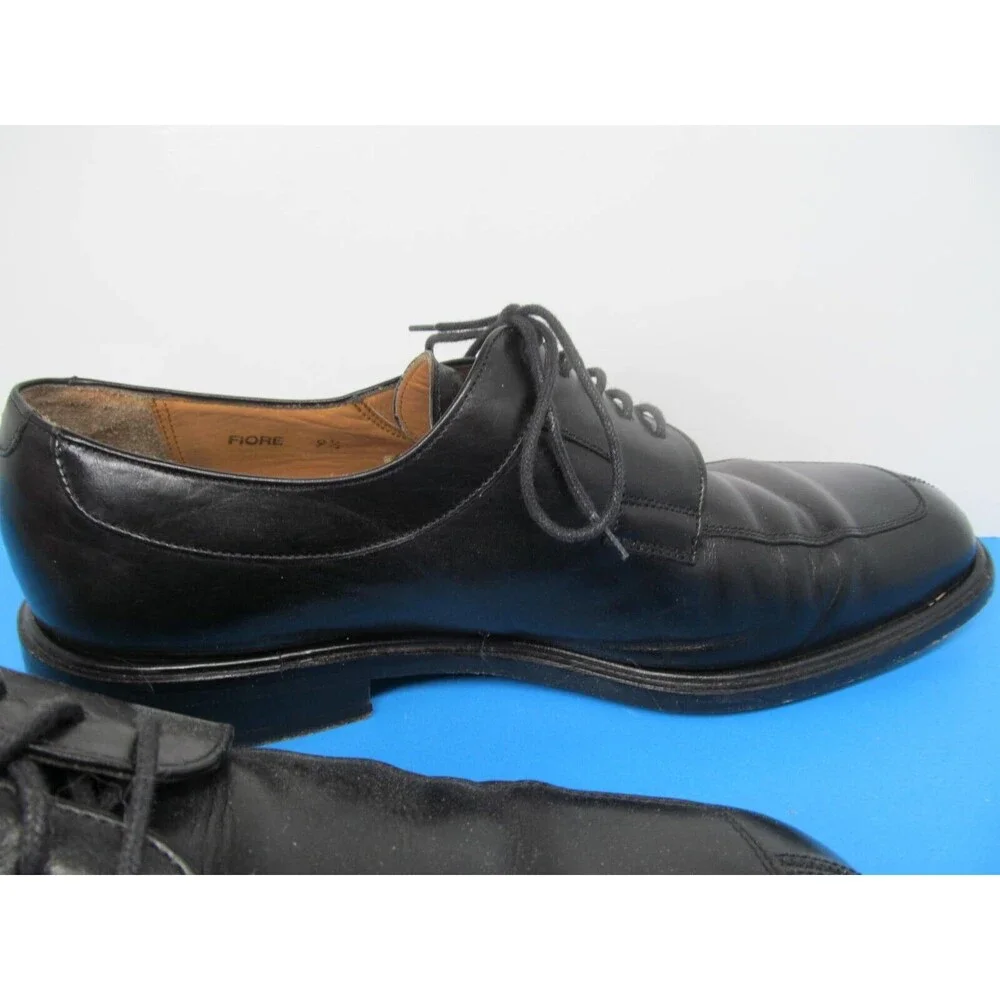 Mezlan Fiore Mens Black Leather Split Toe Derbys Size US 9.5 D Made In Spain
